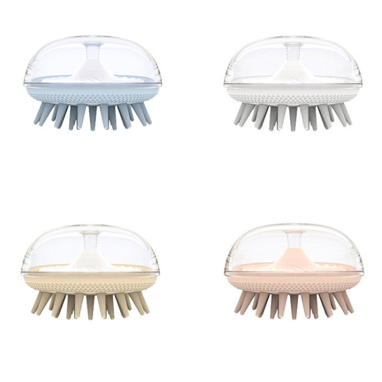 Spazzola massaggio testa in silicone 3 pezzi colorata