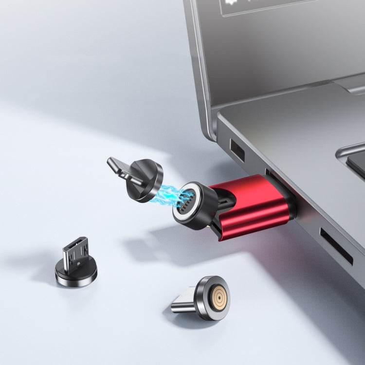 Adattatore magnetico USB per ricarica e dati, doppia rotazione - immagine 3