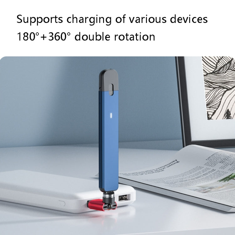 Adattatore magnetico USB per ricarica e dati, doppia rotazione - immagine 6
