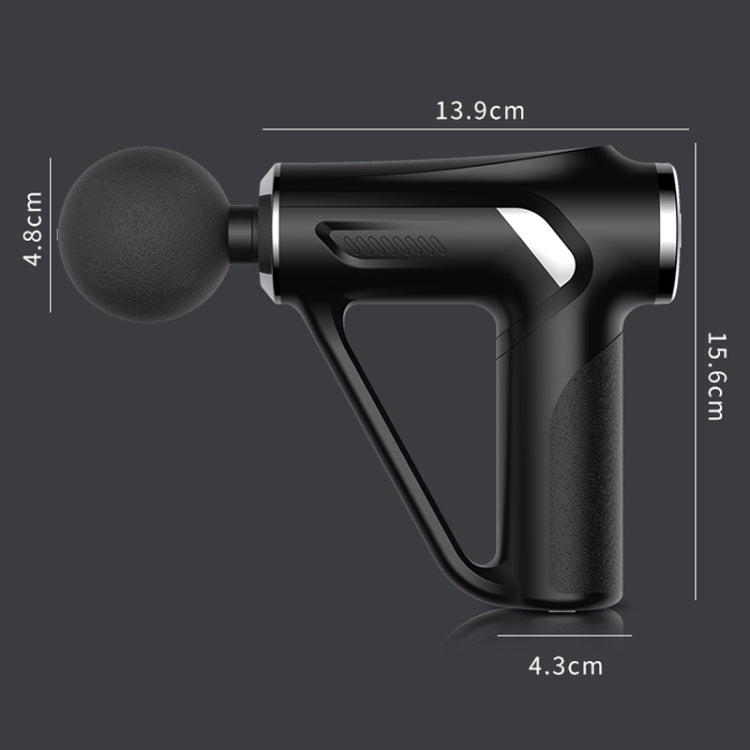 Pistola massaggio corpo elettrica con 4 teste e LCD