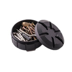 Contenitore portatile per pillole in acciaio inox 8x8x5 cm