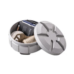 Contenitore portatile per pillole in acciaio inox 8x8x5 cm