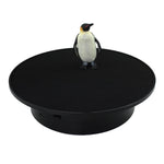 Giradischi girevole per riprese video con espositore girevole USB da 25 cm, Black Mirror, White Mirror, Golden Mirror, Silver Mirror, White+White Velvet, White+Black Velvet, White Bottom Frosted, Black Bottom Frosted, Black+Black Velvet