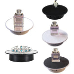 Giradischi girevole per riprese video con espositore girevole USB da 25 cm, Black Mirror, White Mirror, Golden Mirror, Silver Mirror, White+White Velvet, White+Black Velvet, White Bottom Frosted, Black Bottom Frosted, Black+Black Velvet