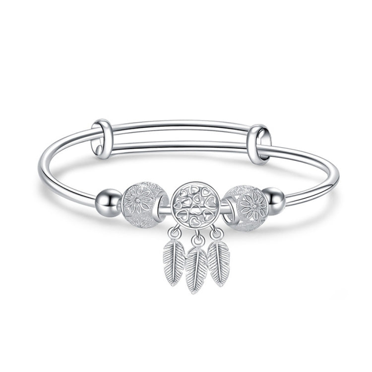 Bracciale donna a tre anelli regolabile in rame