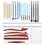 Set 25 pezzi materiali per sculture in ceramica morbida