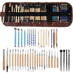 Set 43 strumenti per argilla con custodia 30x22x8 cm