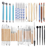Set 43 strumenti per argilla con custodia 30x22x8 cm