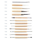 Set 43 strumenti per argilla con custodia 30x22x8 cm