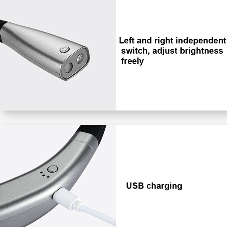 Luce da lettura LED con tubo flessibile e batteria 2000mAh