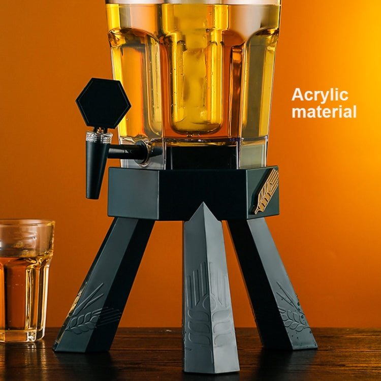 Barile birra 3L con rubinetto contenitore acrilico