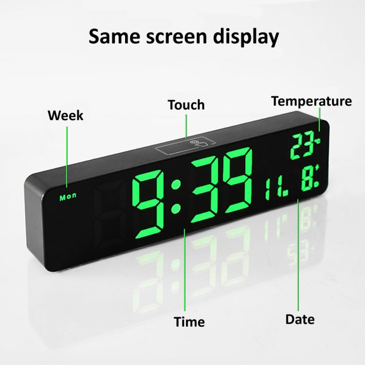 Sveglia digitale LED con display temperatura e timer 30cm