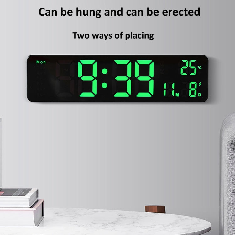 Sveglia digitale LED con display temperatura e timer 30cm
