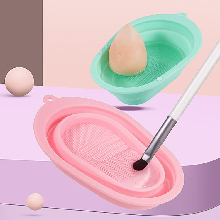 Tampone pulizia pennelli trucco in silicone 2 pezzi