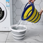Secchio pieghevole in silicone 10 litri per casa e esterno