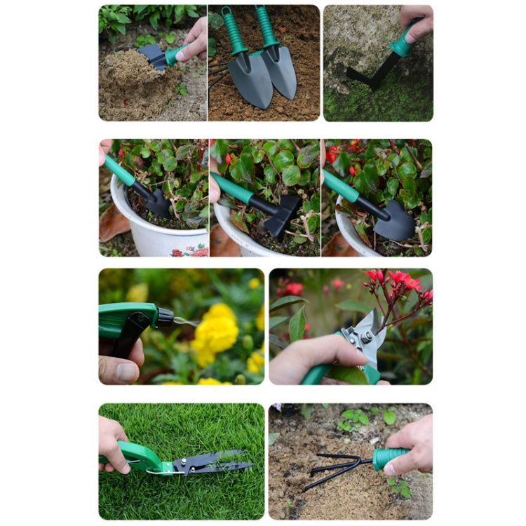 Set attrezzi da giardinaggio 10 pezzi con custodia