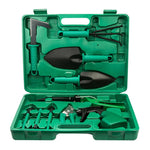 Set attrezzi da giardinaggio 10 pezzi con custodia