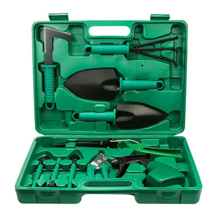 Set attrezzi da giardinaggio 10 pezzi con custodia