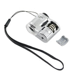 Mini microscopio portatile 60X con luce UV e LED - immagine 2