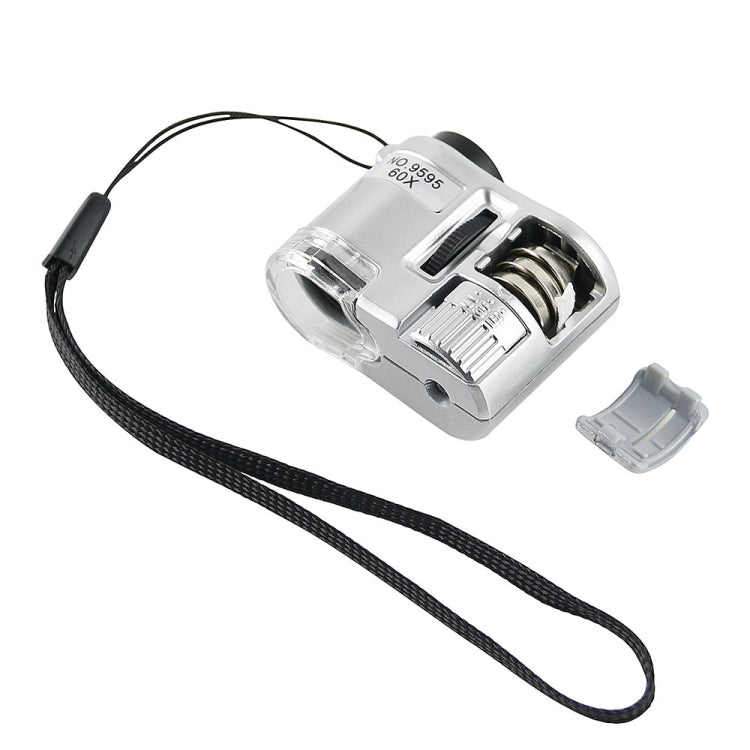 Mini microscopio portatile 60X con luce UV e LED - immagine 2