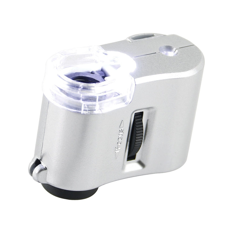 Mini microscopio portatile 60X con luce UV e LED - immagine 3