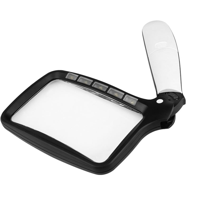Lente d’ingrandimento portatile 3X pieghevole con 5 LED - immagine 3