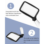 Lente d’ingrandimento portatile 3X pieghevole con 5 LED - immagine 4