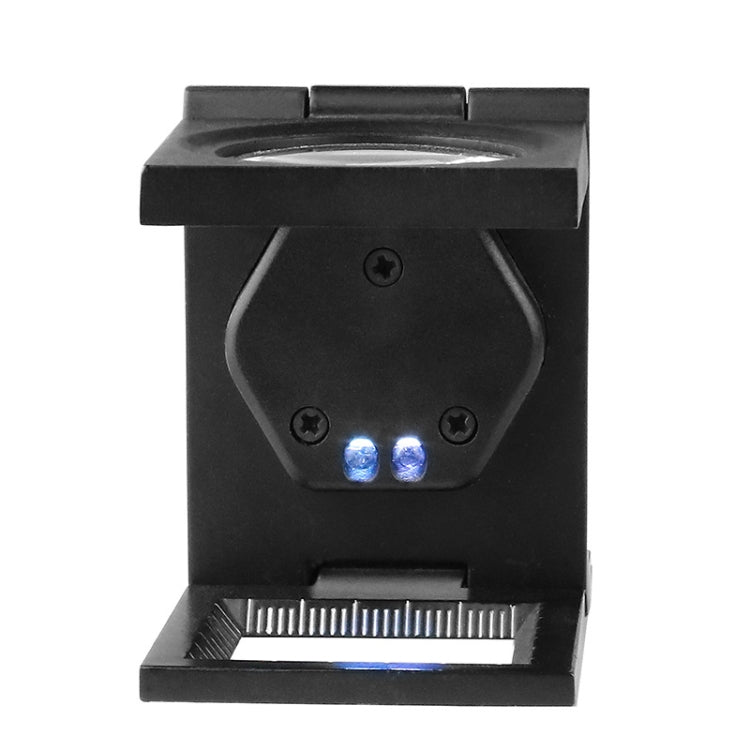 Lente d’ingrandimento pieghevole 10x con doppia luce LED - immagine 4