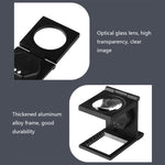 Lente d’ingrandimento pieghevole 10x con doppia luce LED - immagine 5