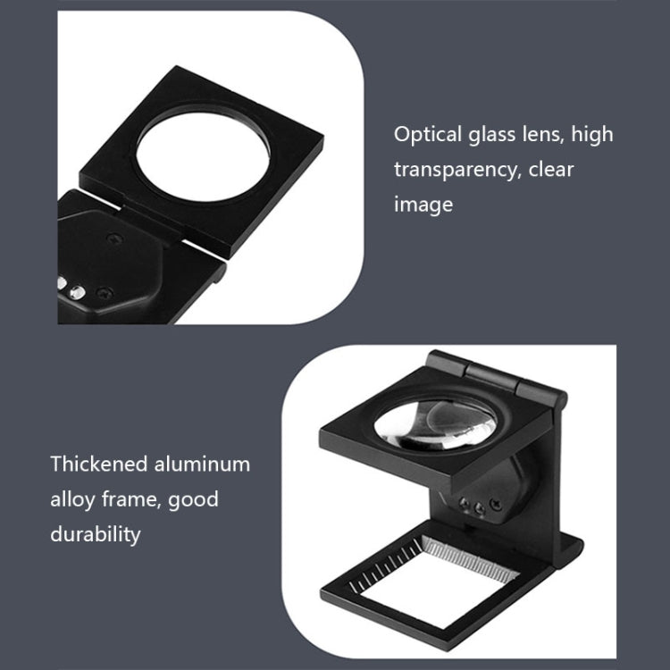 Lente d’ingrandimento pieghevole 10x con doppia luce LED - immagine 5