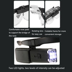 Lente d’ingrandimento a occhiali ricaricabile con LED e 6 ingrandimenti - immagine 5