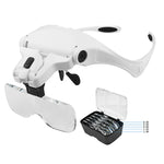 Lente d’ingrandimento da testa con LED, 5 ingrandimenti - immagine 4