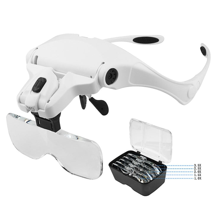 Lente d’ingrandimento da testa con LED, 5 ingrandimenti - immagine 4