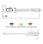 Calibro digitale in acciaio inox 4Cr13 0-150mm JS-04