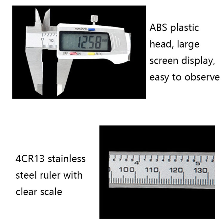 Calibro digitale in acciaio inox 4Cr13 0-150mm JS-04
