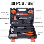 Set 36 strumenti manuali per uso domestico in acciaio