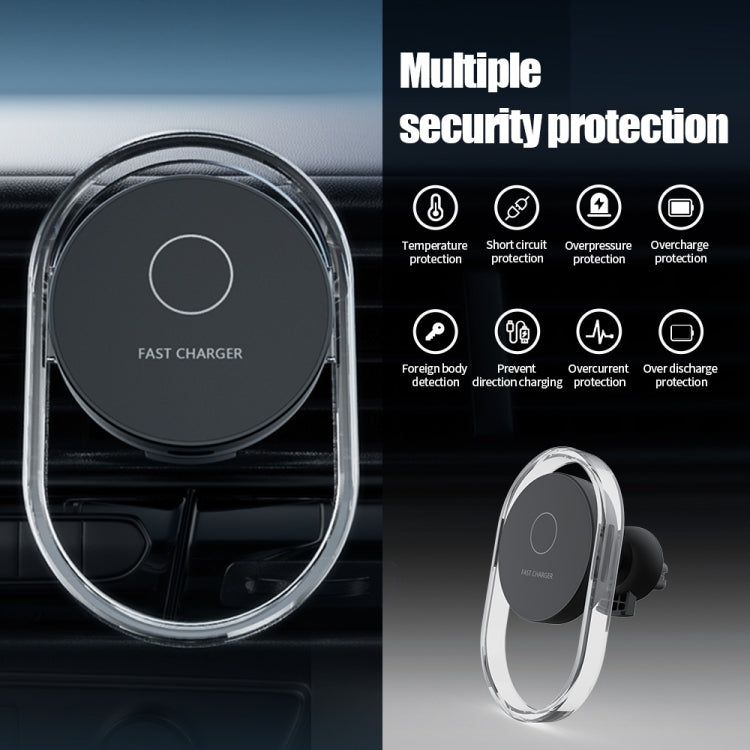 Caricabatterie wireless magnetico 15W per auto F9199