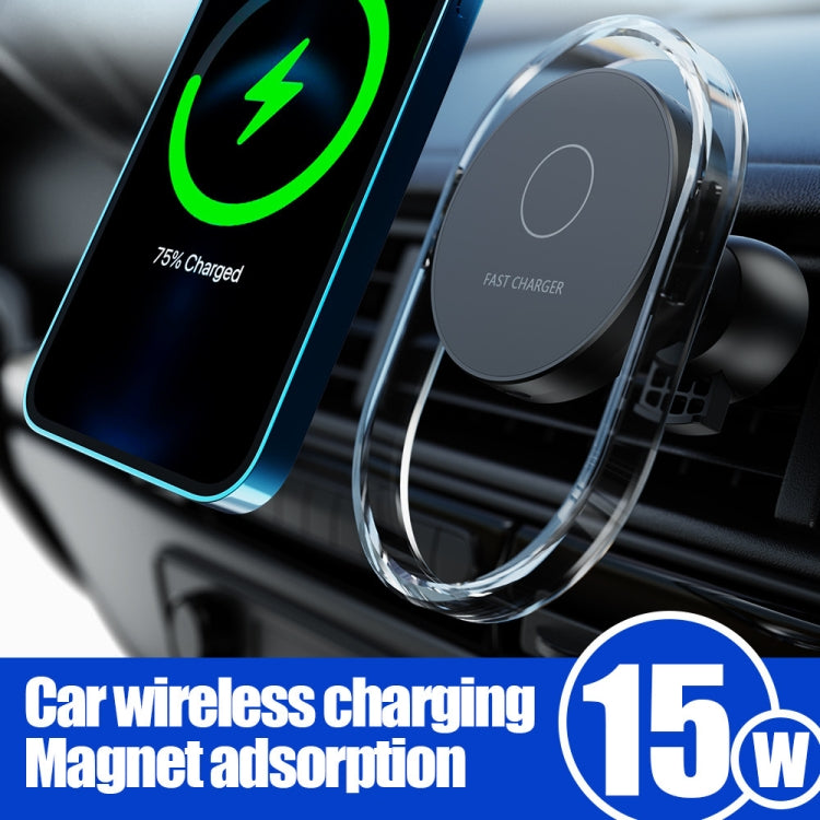 Caricabatterie wireless magnetico 15W per auto F9199