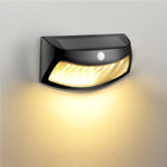 Lampada da parete solare giardino 8 LED con sensore a infrarossi