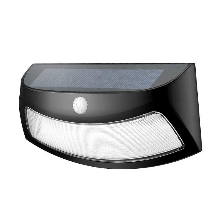 Lampada da parete solare giardino 8 LED con sensore a infrarossi