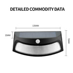 Lampada da parete solare giardino 8 LED con sensore a infrarossi