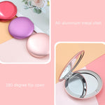 Set 3 specchi trucco portatili pieghevoli 6,7 cm