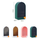 Portasapone da parete con scarico 2 pezzi vari colori