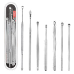 Set 3 palette per pulizia orecchie in acciaio inox