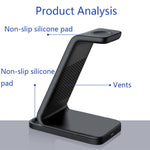 Caricatore wireless verticale 3 in 1 da 15W