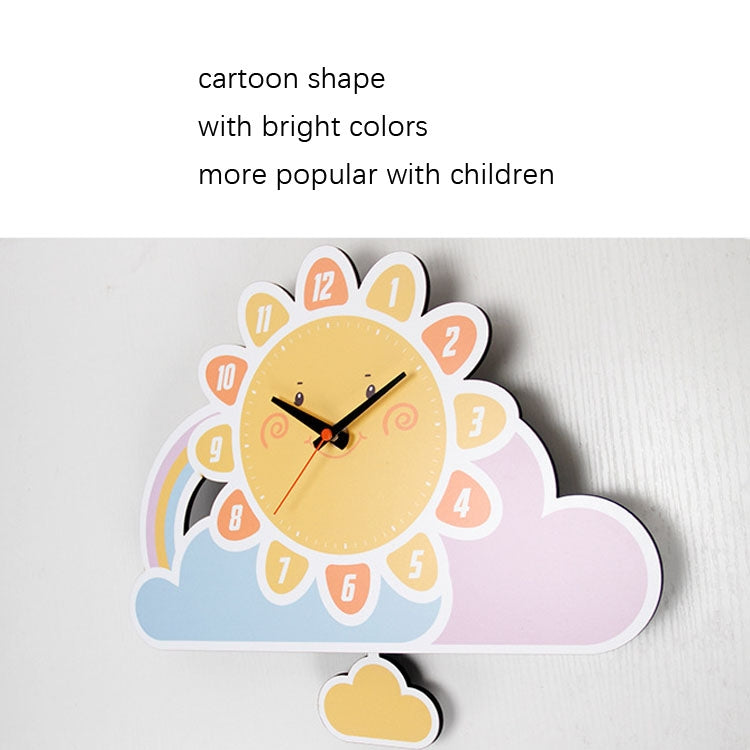 Orologio da parete in legno MDF 28cm cartoon
