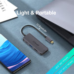 Adattatore HUB USB 3.0 Type-C 4 in 1 QGeeM UH04-1