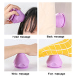 Sfera per massaggio muscolare in silicone con ventosa