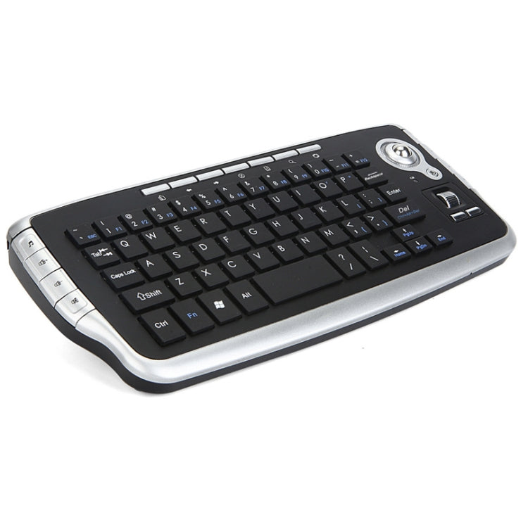 Mini tastiera wireless 2.4G con trackball 78 tasti 1200 DPI