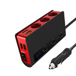 Caricabatteria auto TR24 3 in 1 con 4 porte USB